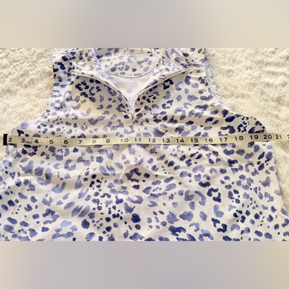 Tommy Bahama Navy and White Animal Print Tank Top - Picture 4 of 7